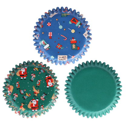 Santa's Mix Cupcake Liners - 100 Cupcake Liners