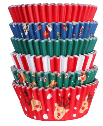 Santa's Mix Cupcake Liners - 100 Cupcake Liners