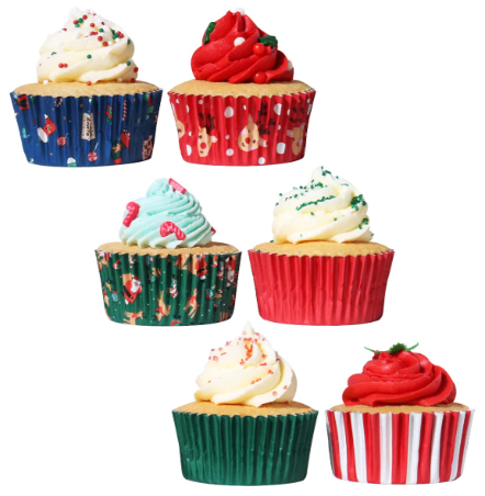 Santa's Mix Cupcake Liners - 100 Cupcake Liners