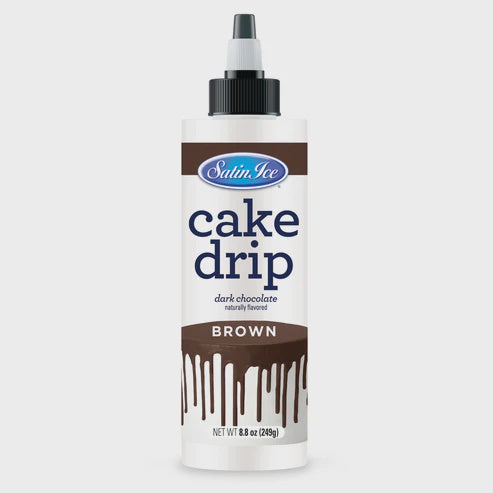 Satin Ice Chocolate (Brown) Cake Drip, 8.8oz
