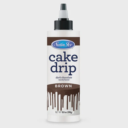 Satin Ice Chocolate (Brown) Cake Drip, 8.8oz