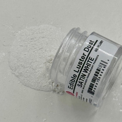 Satin White Edible Luster Dust