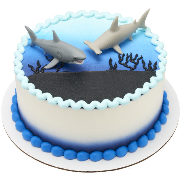Shark Attack Cake Topper Set