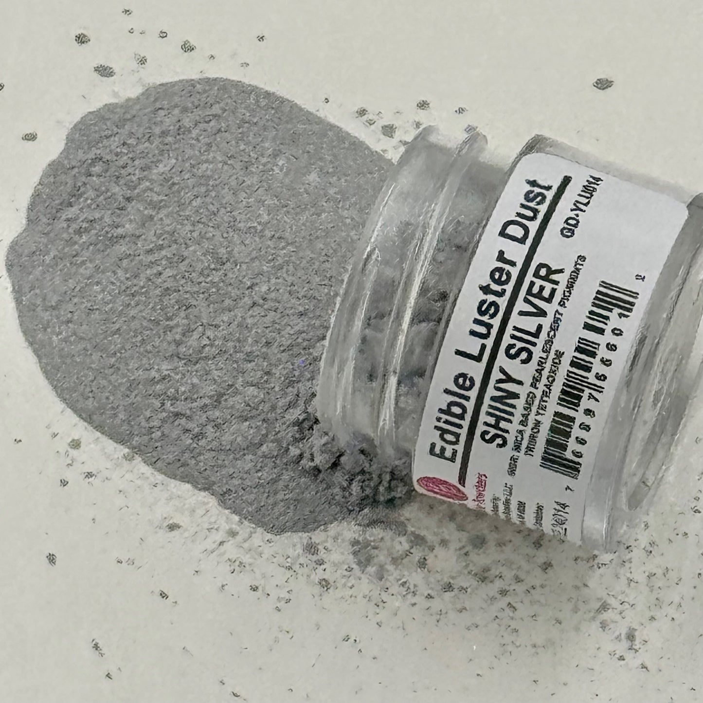 Shiny Silver Edible Luster Dust