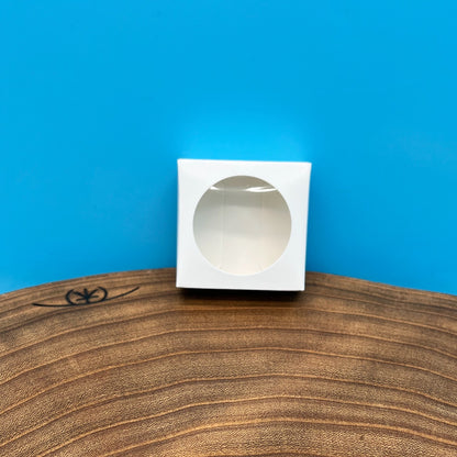 White, Single Cookie Box with Window