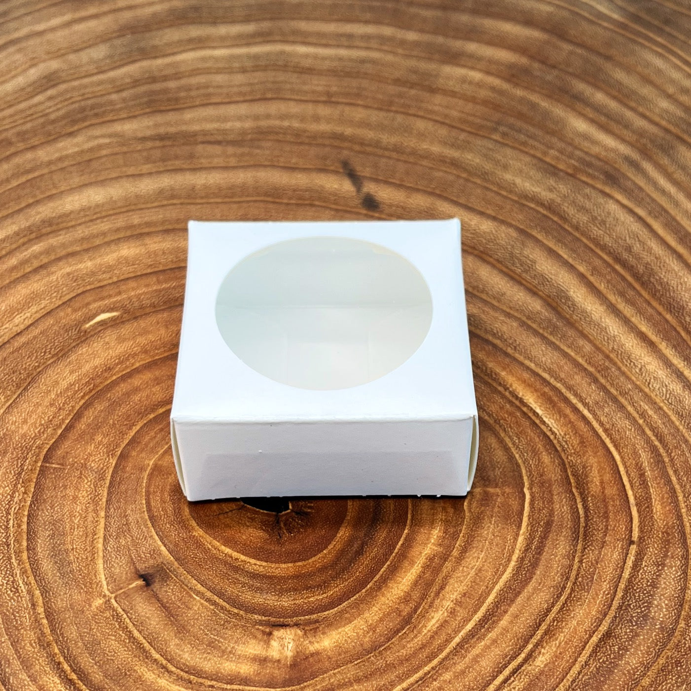 White, Single Cookie Box with Window
