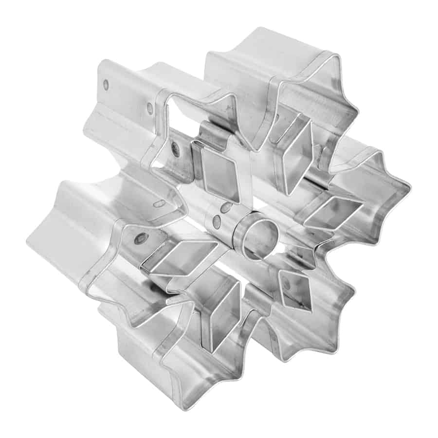3 Inch Snowflake Cookie Cutter with Cutouts