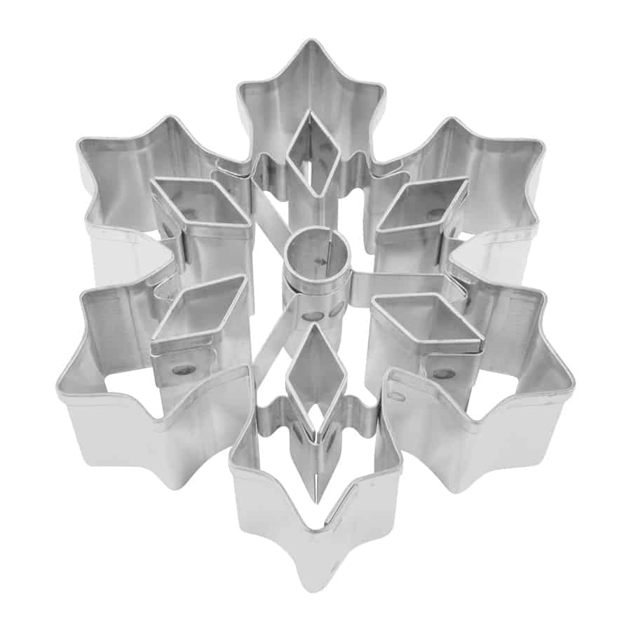 3 Inch Snowflake Cookie Cutter with Cutouts