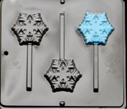 Frozen Snowflake Lollipop Chocolate Mold
