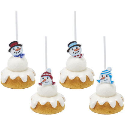 Snowman Friends Cupcake Rings - 12 Rings
