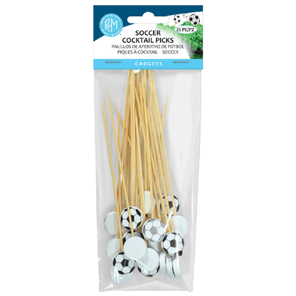Soccer Cocktail Picks - Pack of 25