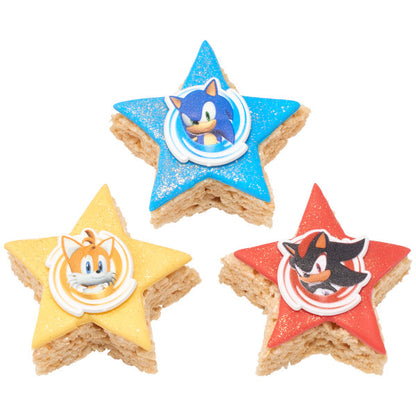 Sonic, Tails and Shadow Cupcake Rings - 12 Rings