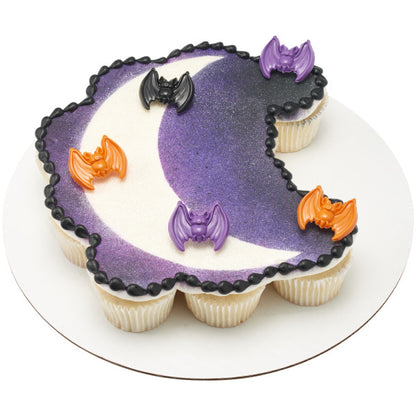 Spooky Bat Cupcake Rings - 12 Rings