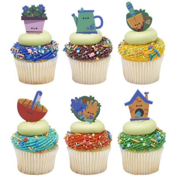 Spring Has Spring Cupcake Picks - 12 Picks