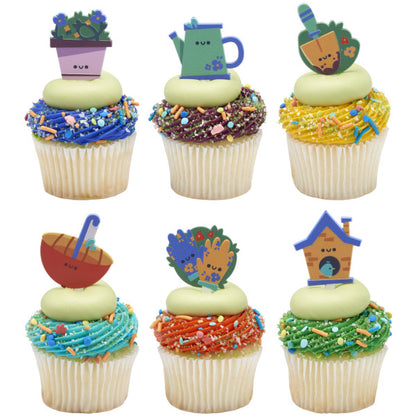 Spring Has Spring Cupcake Picks - 12 Picks