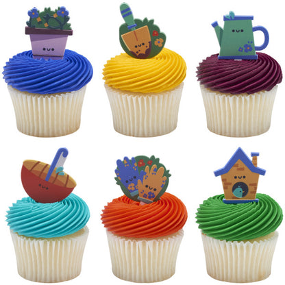 Spring Has Spring Cupcake Picks - 12 Picks