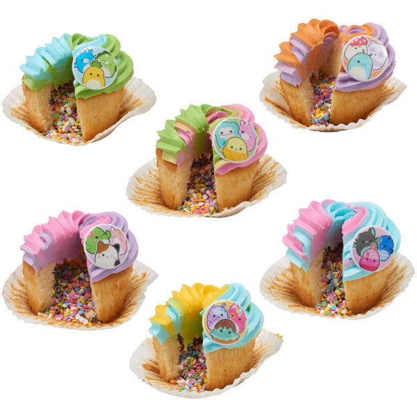 Squishmallows Squish Cupcake Rings - 12 Rings