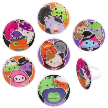 Squishmallows Halloween Squad Cupcake Rings - 12 Rings