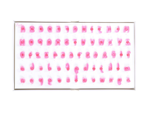 PME Fun Fonts Cupcake and Stamping Set - Handwriting Font