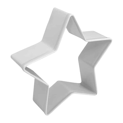 Polyresin Coated Steel White Star Cookie Cutte