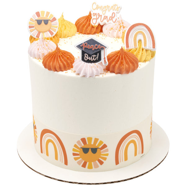 Sunshine Grad Cupcake Rings - 12 Rings