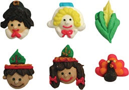 Mini Royal Icing Thanksgiving Assortment - 6 piece