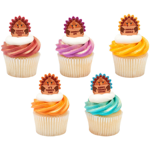Thanksgiving Cupcake Picks - 12 Picks