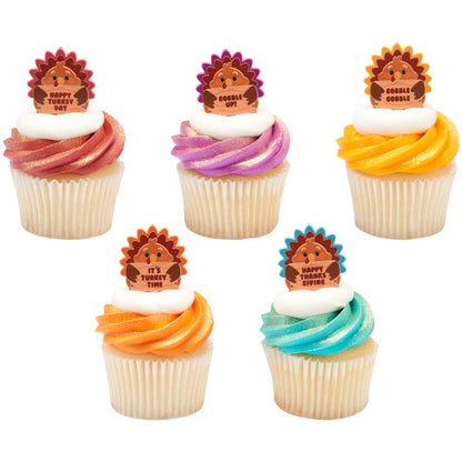 Thanksgiving Cupcake Picks - 12 Picks