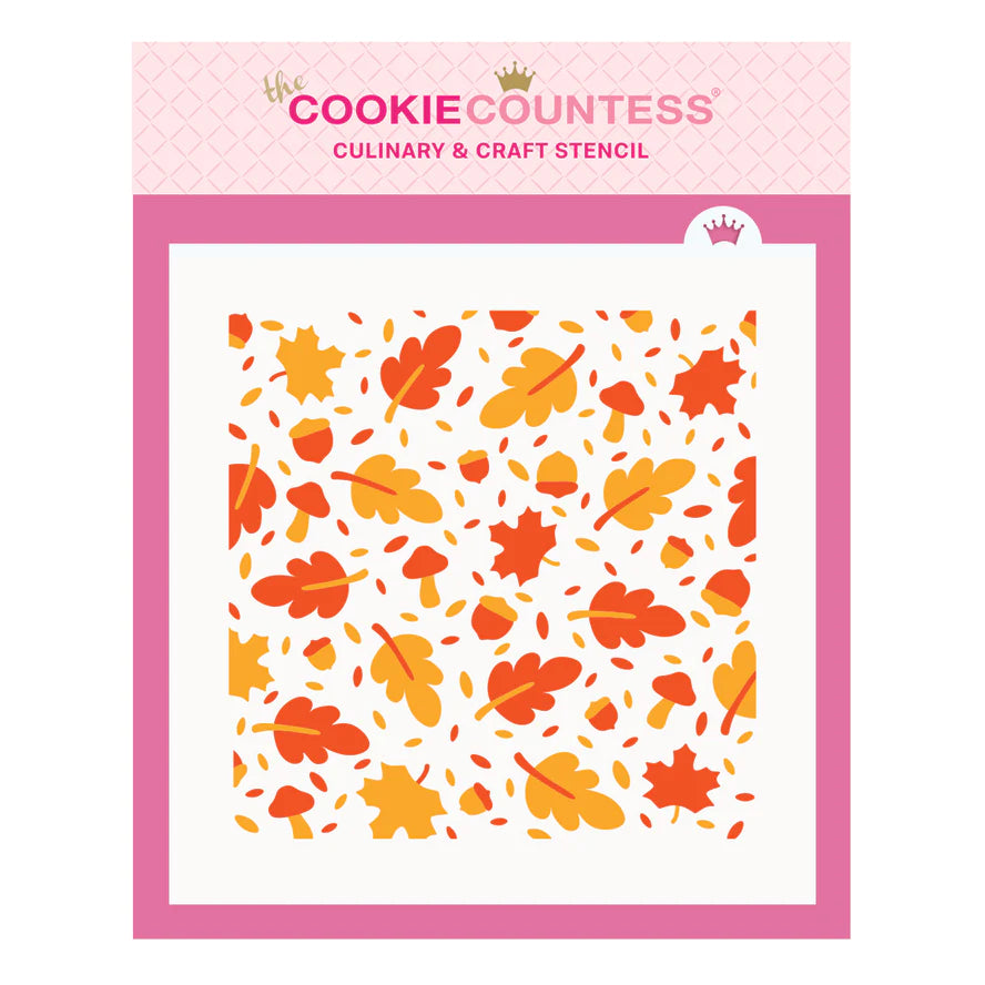 Leaves and Acorns 2 Piece Stencil
