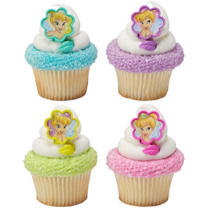 Tinker Bell Rings Cupcake Rings - 12 Rings