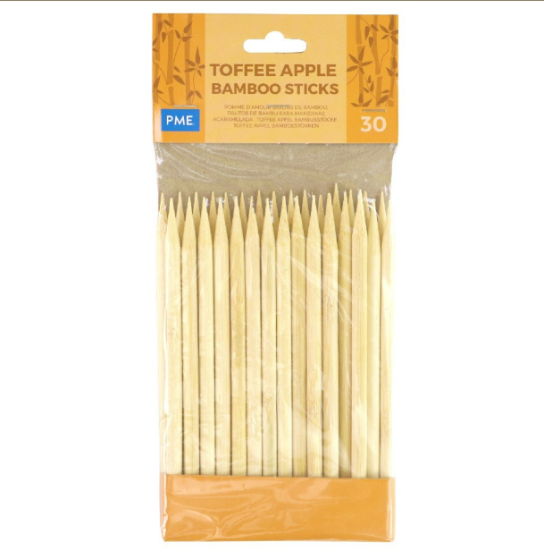 Toffee/Candy Apple Bamboo Sticks