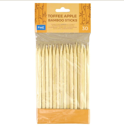 Toffee/Candy Apple Bamboo Sticks