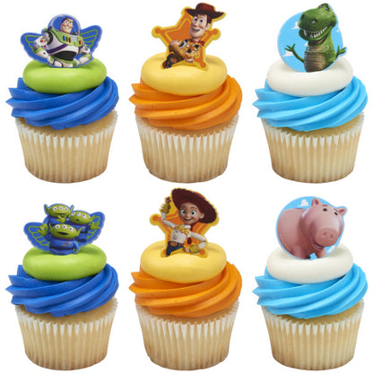 Toy Story Playful Pals Cupcake Rings - 12 Rings