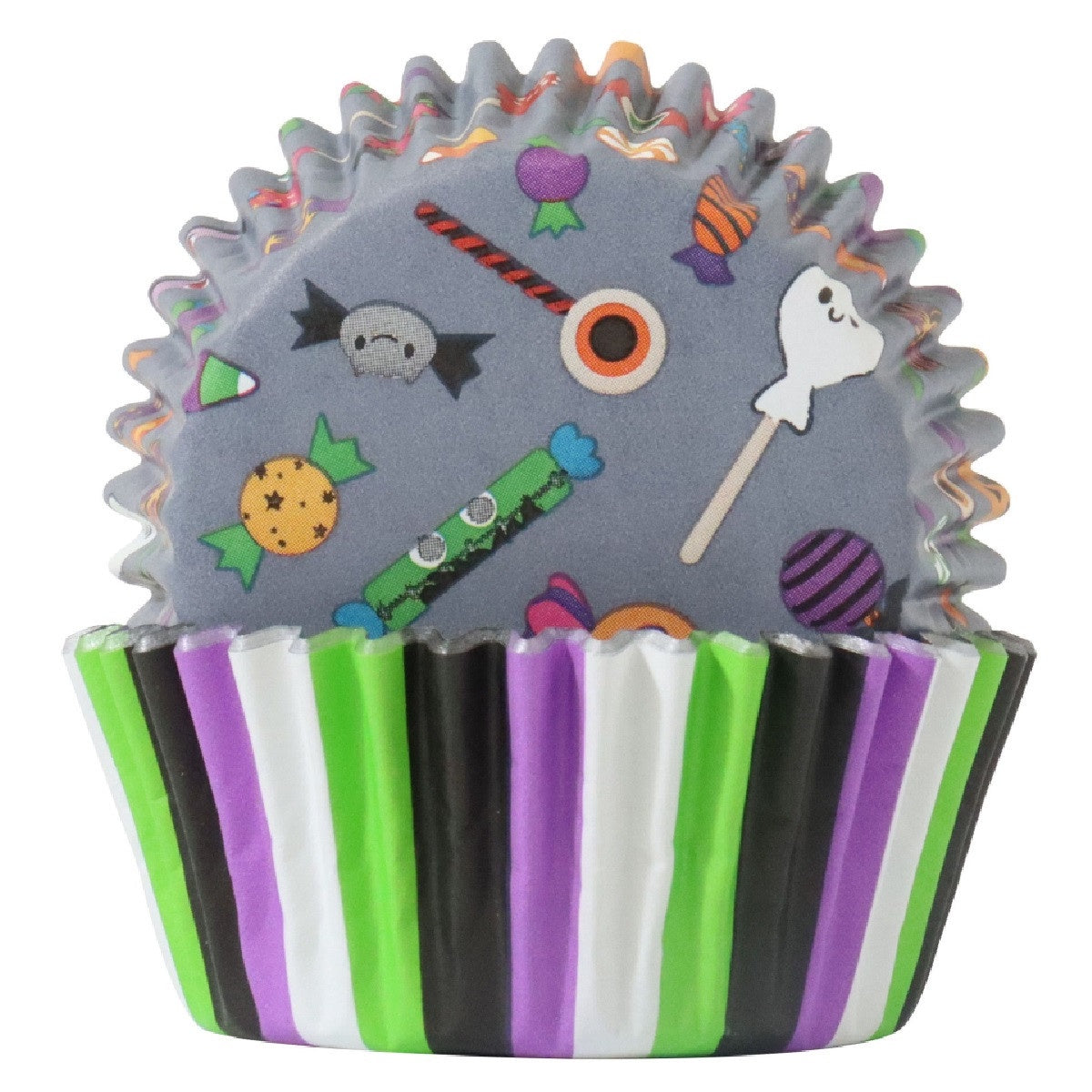 Trick or Sweet, Foil Lined Cupcake Liners - 60 Liners