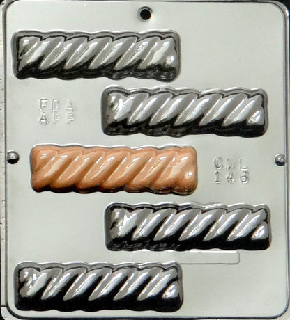 Twisted Candy Bar Chocolate Mold