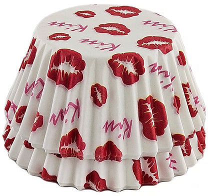 Valentine Kisses Cupcake Liners