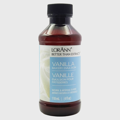 Vanilla Bakery Emulsion, 4oz, Lorann Oils