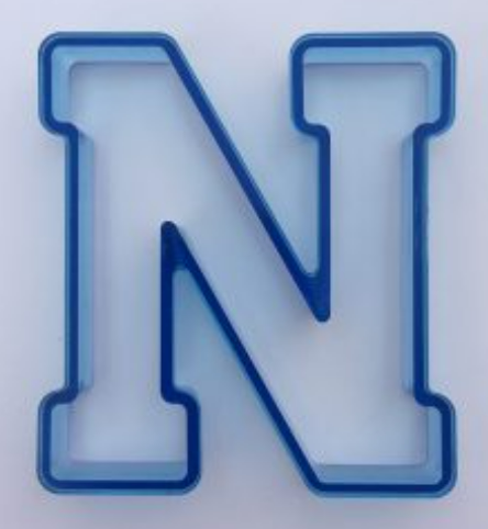 Varsity Letter N Cookie Cutter