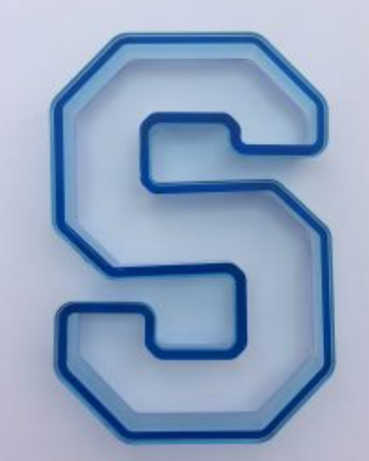 Varsity Letter S Cookie Cutter