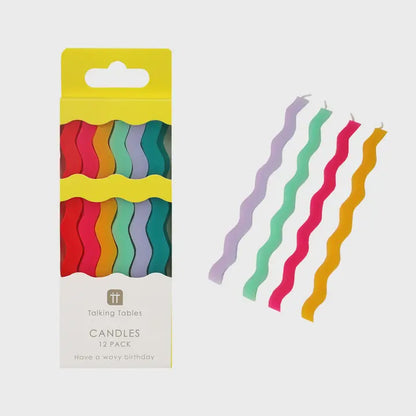 Wavy Tall Candles