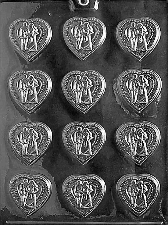 Wedding Hearts Chocolate Mold
