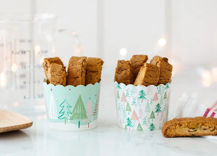 Whimsical Christmas Trees Baking Cups