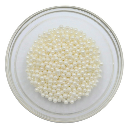 White Sugar Pearls - 4mm, 3oz