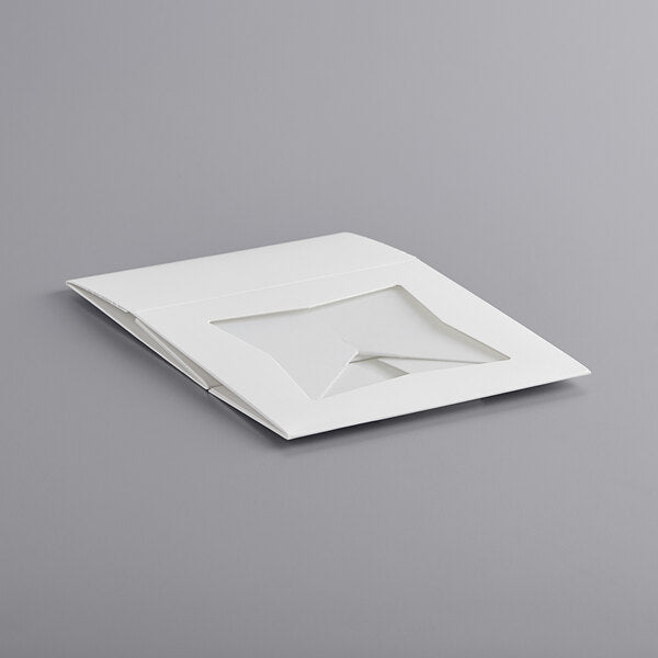 6x6x3 Inch White Pie Box with Window - Auto-Popup