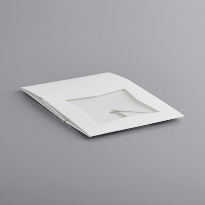 6x6x3 Inch White Pie Box with Window - Auto-Popup