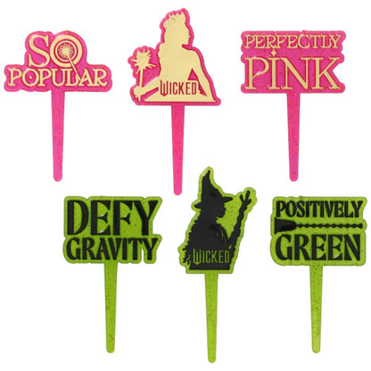 Wicked Elphaba & Glinda Cupcake Picks - 12 Picks