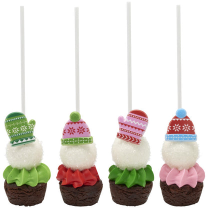 Winter Hats & Mittens Cupcake Rings - 12 Rings