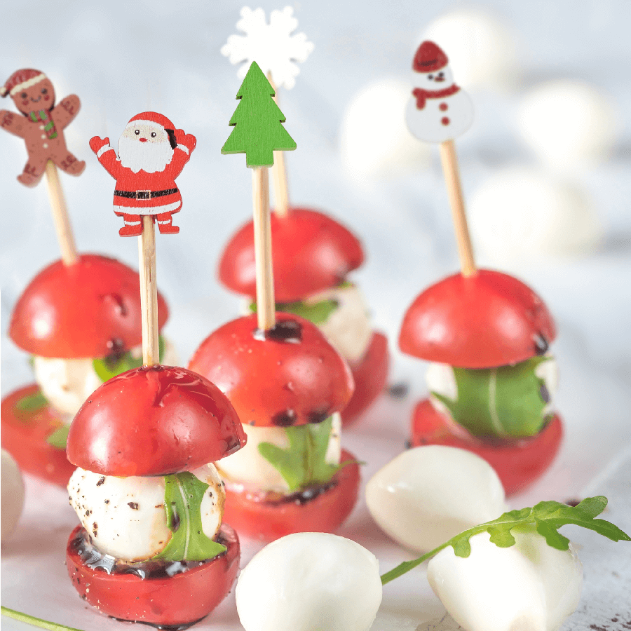 Winter Holiday Cocktail Picks - Pack of 25