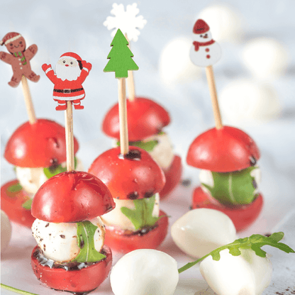 Winter Holiday Cocktail Picks - Pack of 25