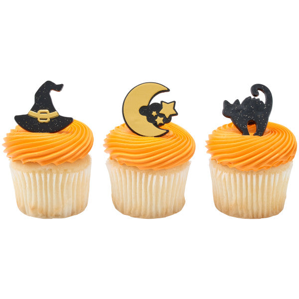Witching Hour Halloween Cupcake Rings - 12 Rings